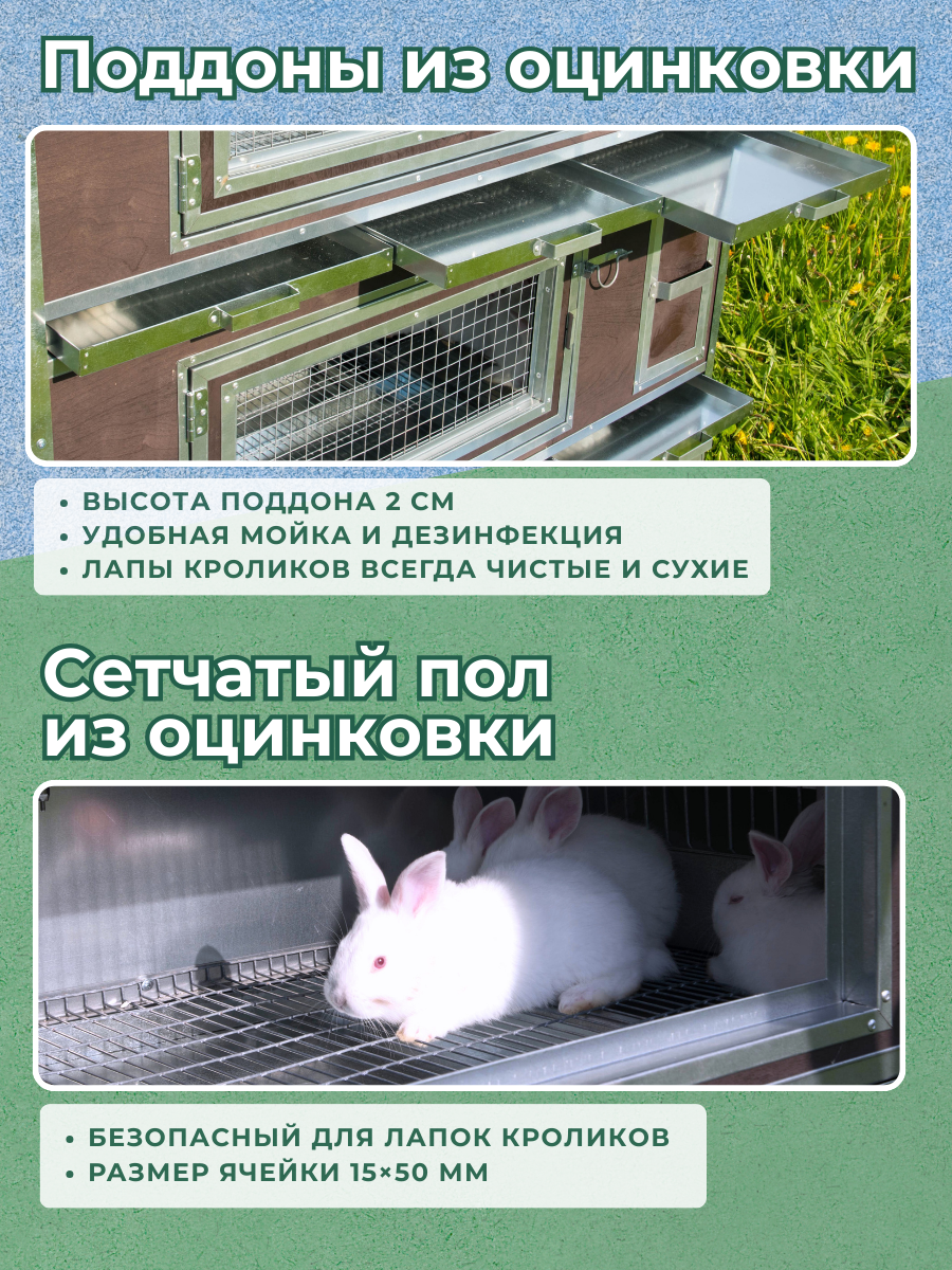 Утепленный отапливаемый крольчатник "Бестселлер" М-13. Фото 4 Утепленный отапливаемый крольчатник "Бестселлер" М-13. Фото 4