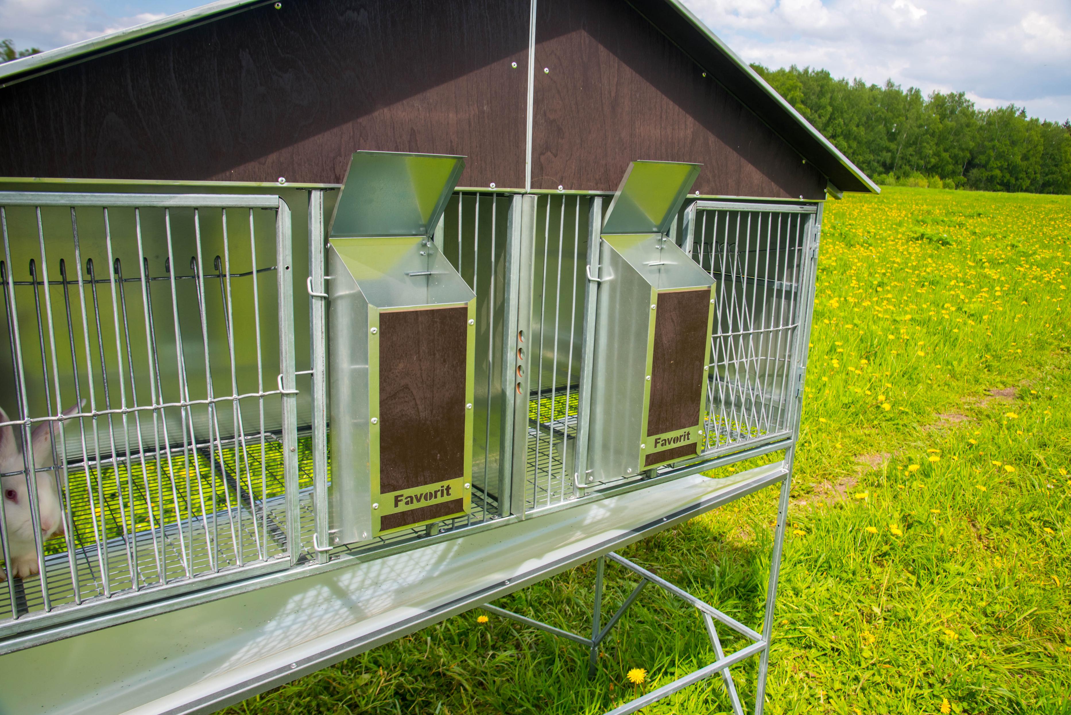 Уличный домик для кроликов "Фаворит" КР2-О-О. Фото 7 Уличный домик для кроликов "Фаворит" КР2-О-О. Фото 7