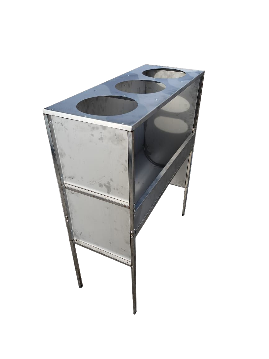 Стойка лоткового сбора для убоя 3-х позиционная . Фото 2