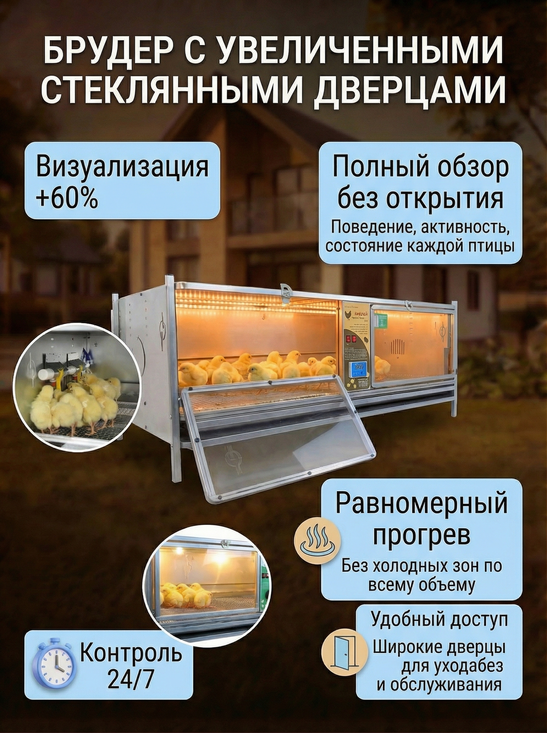 Рамный цифровой брудер 0716 Престиж. Фото 1 Рамный цифровой брудер 0716 Престиж. Фото 1