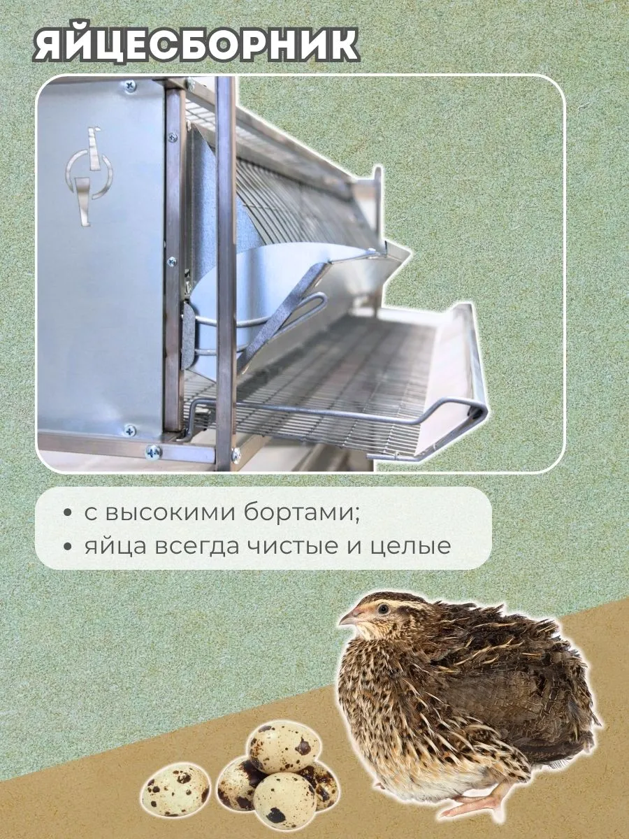 Клетка для перепелов "Люкс-металл" на 55 голов "МультиПро". Фото 5