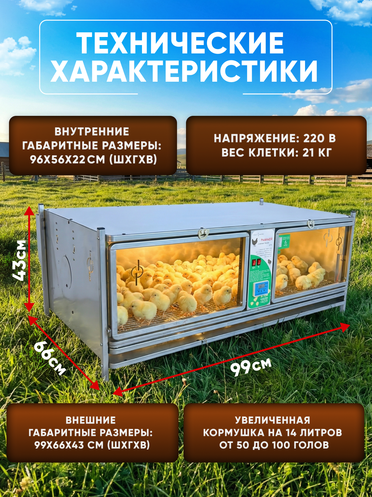 Рамный цифровой брудер 0715 Стандарт. Фото 6