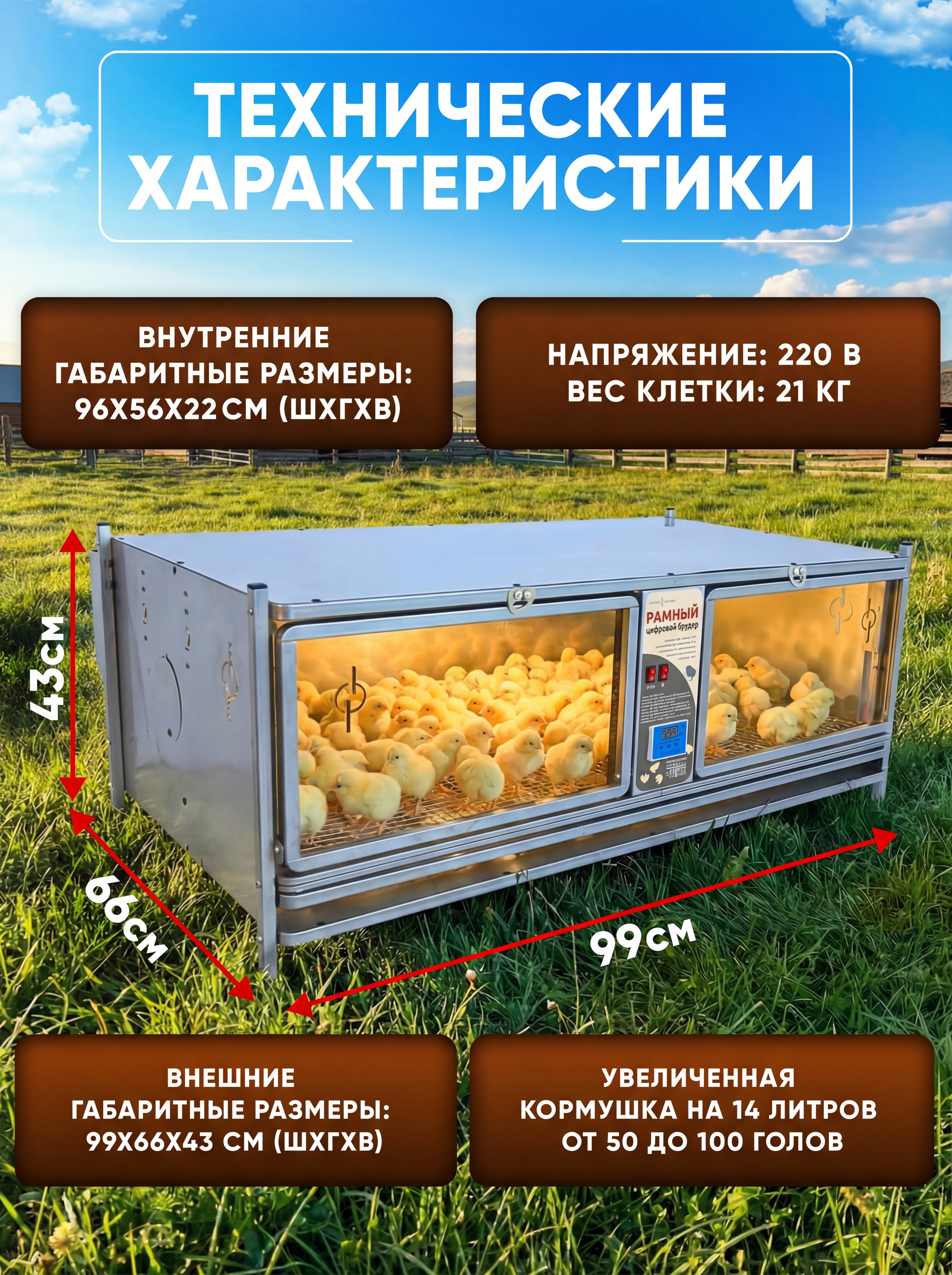 Рамный цифровой брудер 0716 Престиж. Фото 9