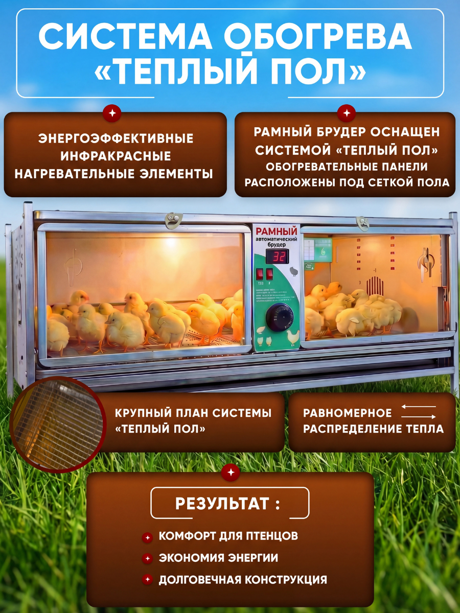 Рамный автоматический брудер 0712 Стандарт. Фото 2