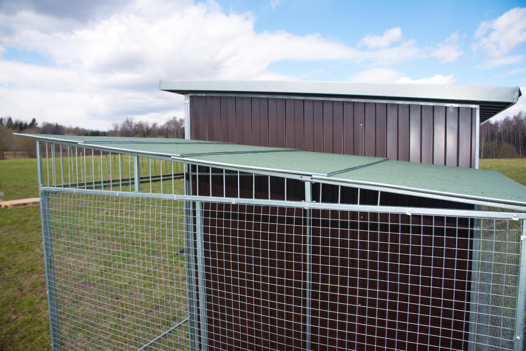Выгул "Разгуляй" приставной с крышей 1-1-КП. Фото 6