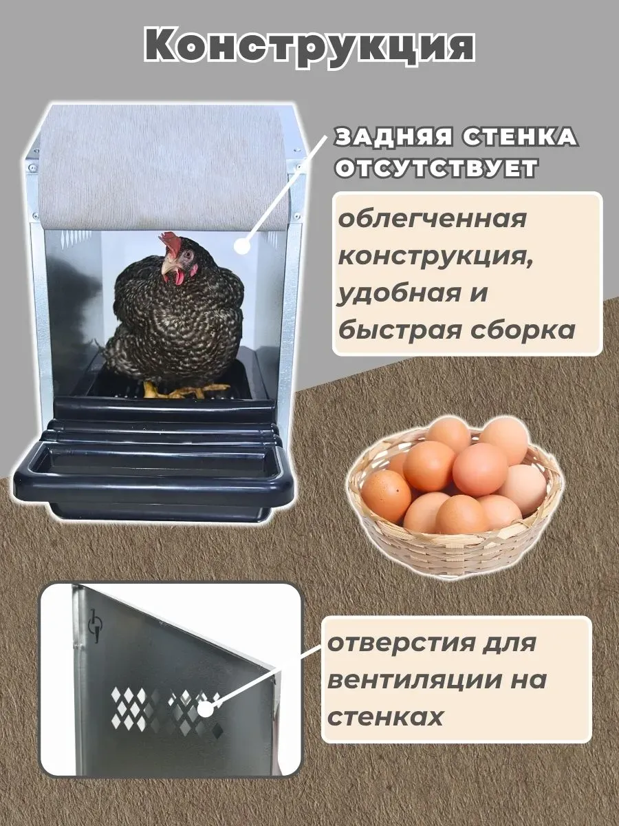 Гнездо для кур-несушек "Компакт" 1-1. Фото 3