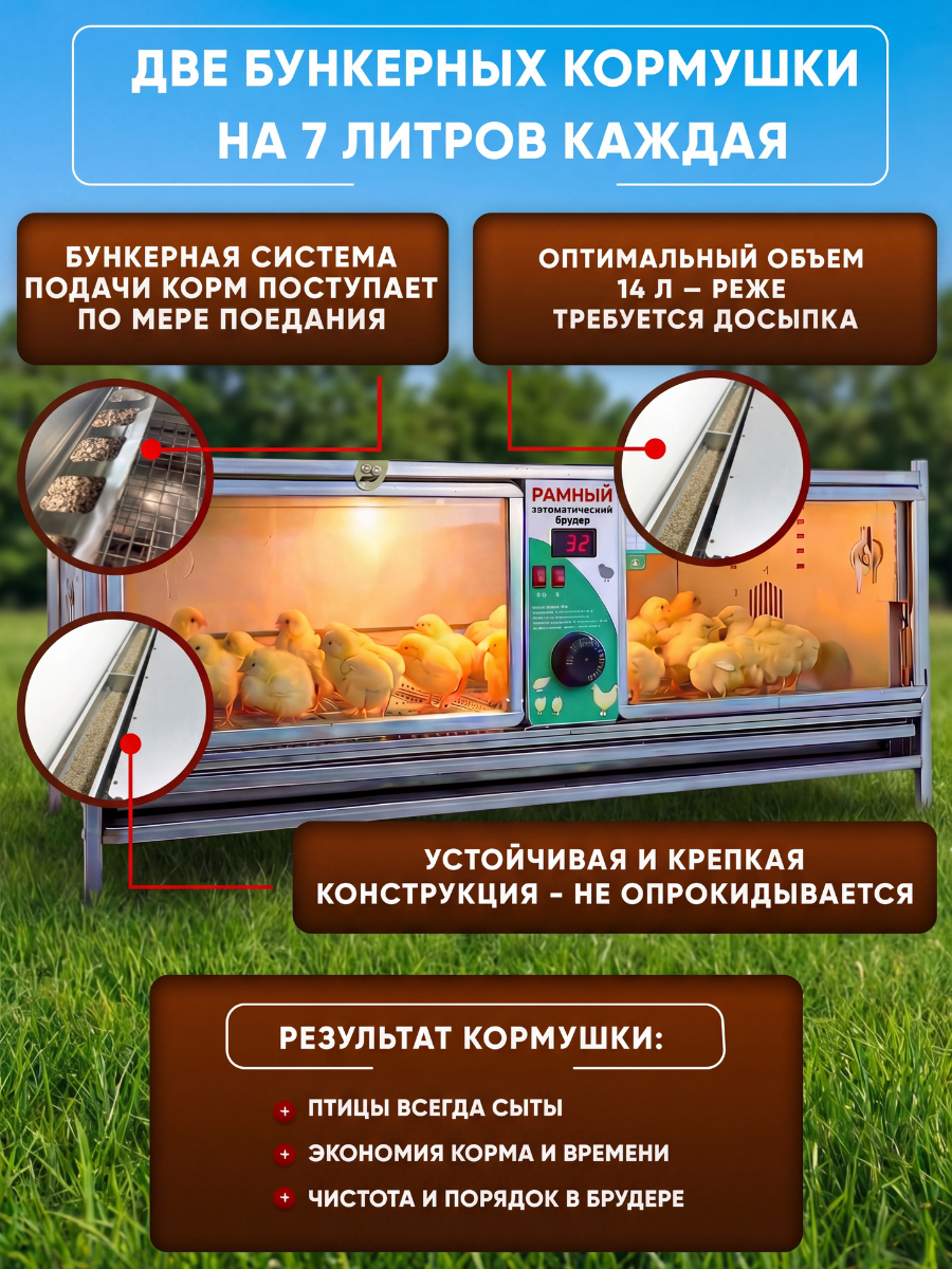 Рамный автоматический брудер 0712 Стандарт. Фото 8