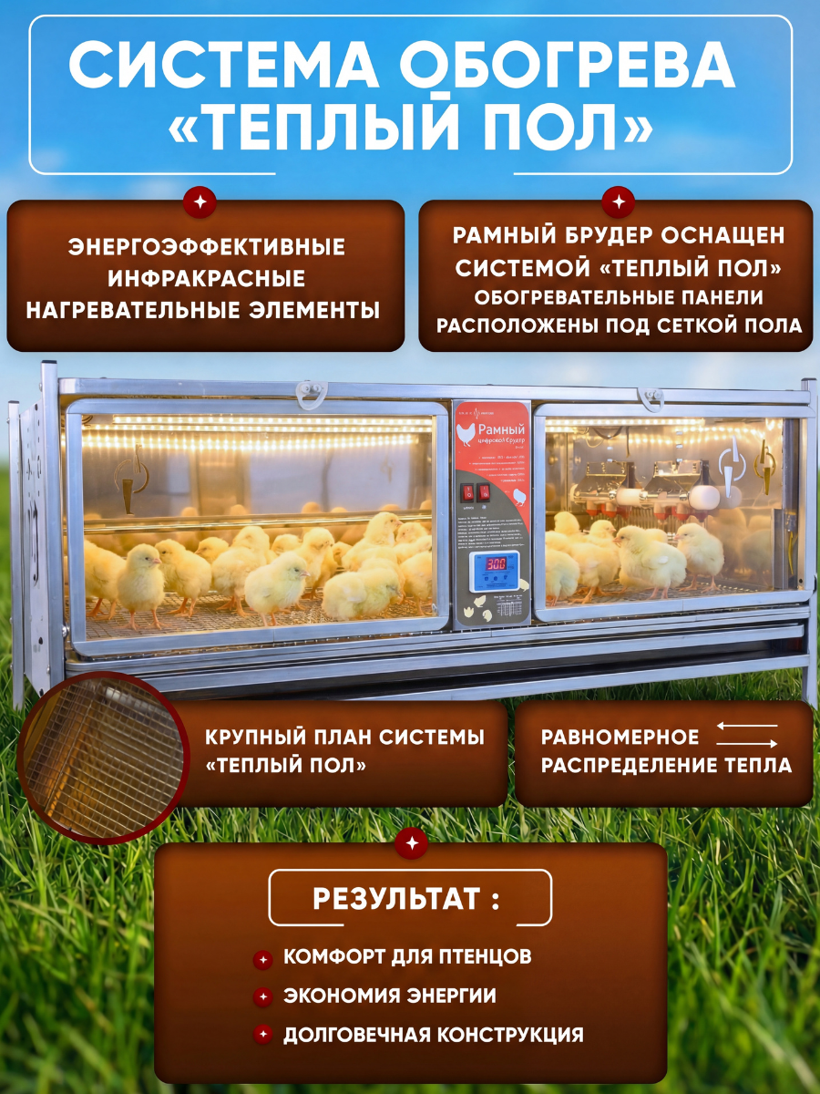 Рамный цифровой брудер 0717 Премиум. Фото 6