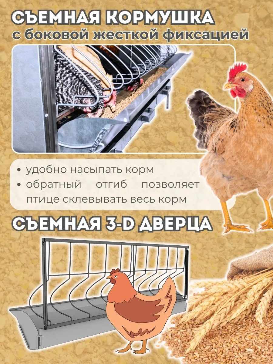 Клетка для кур-несушек "База-металл" 1-12 "МультиПро" . Фото 3 Клетка для кур-несушек "База-металл" 1-12 "МультиПро" . Фото 3