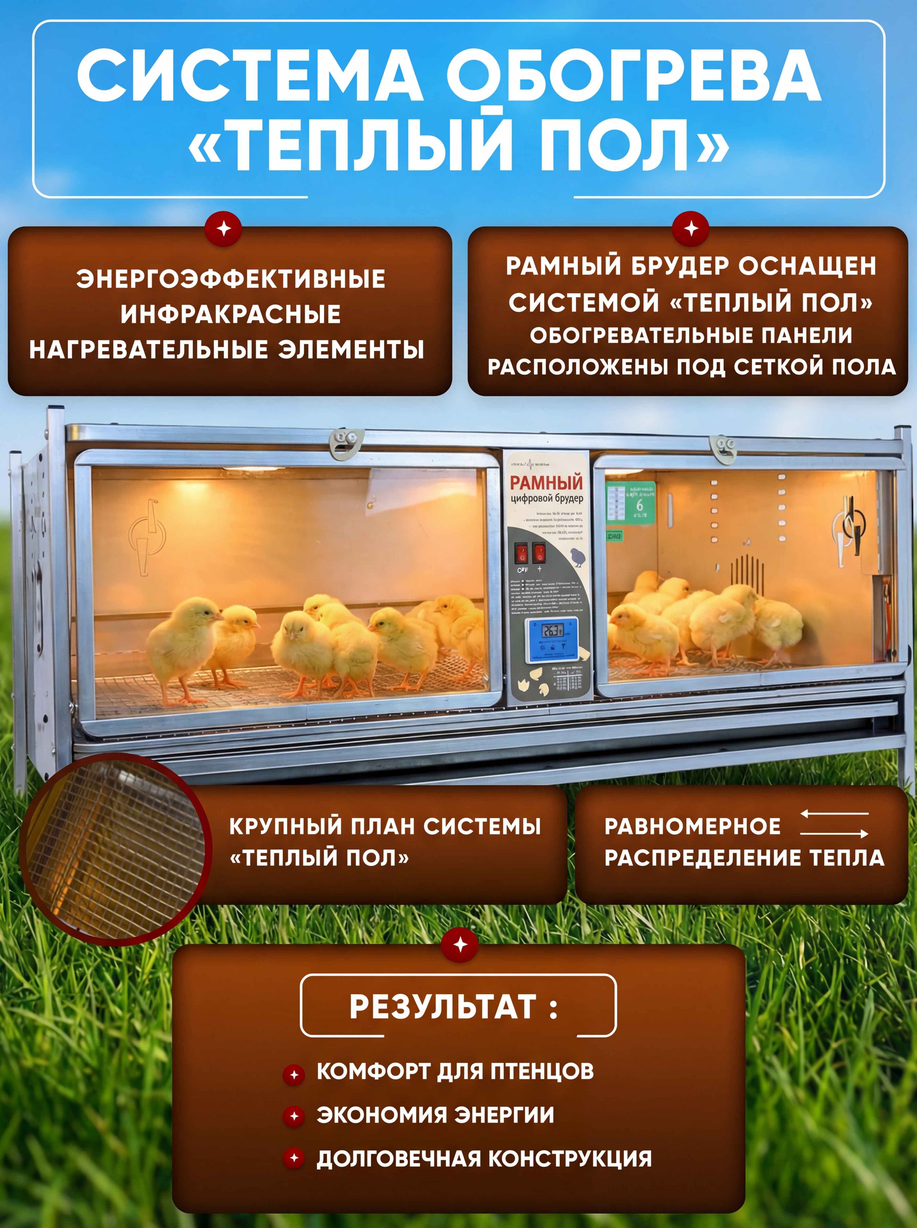 Рамный цифровой брудер 0716 Престиж. Фото 6