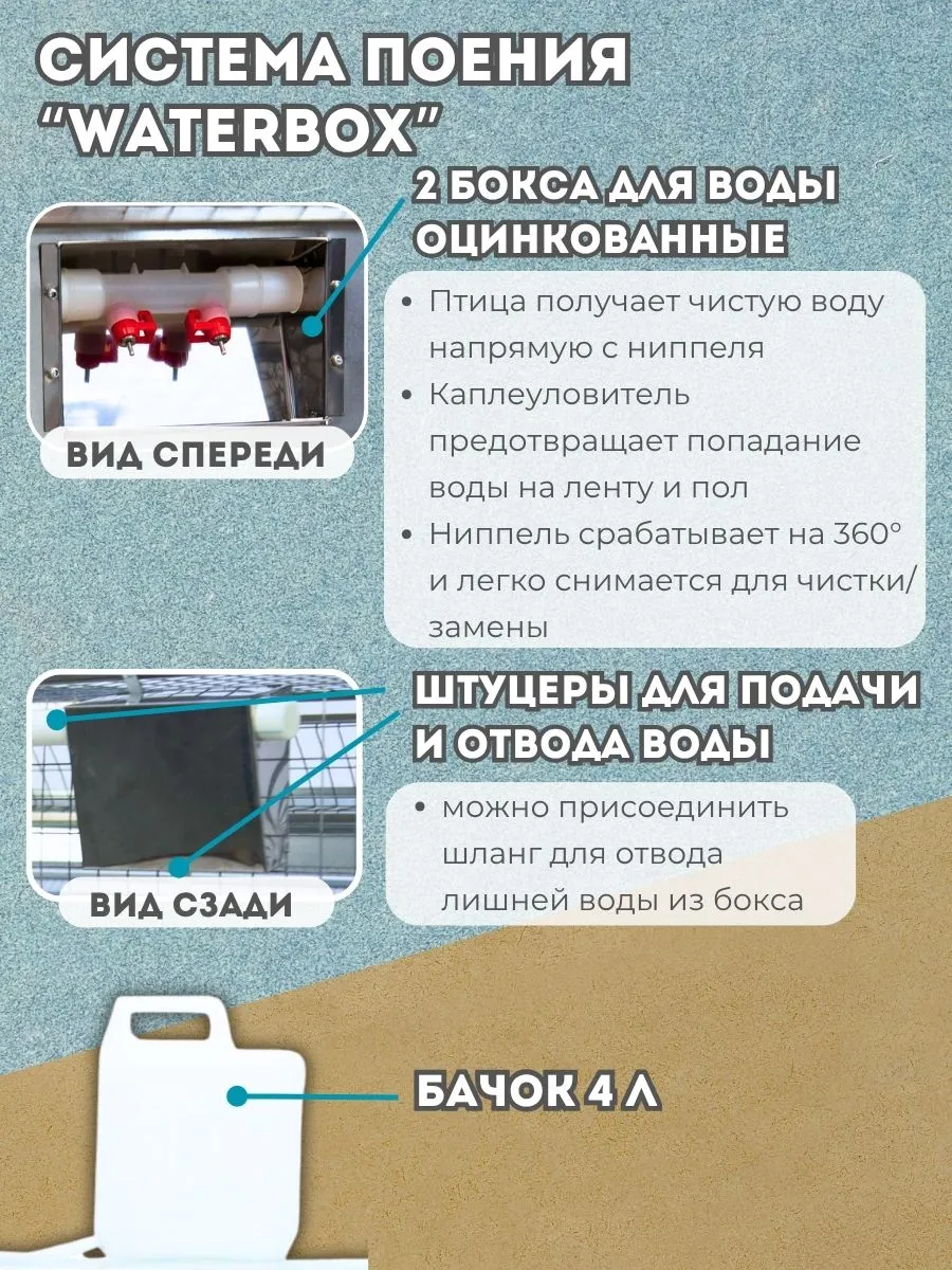 Клетка для перепелов  "База-сетка" на 110 голов "МультиПро". Фото 3