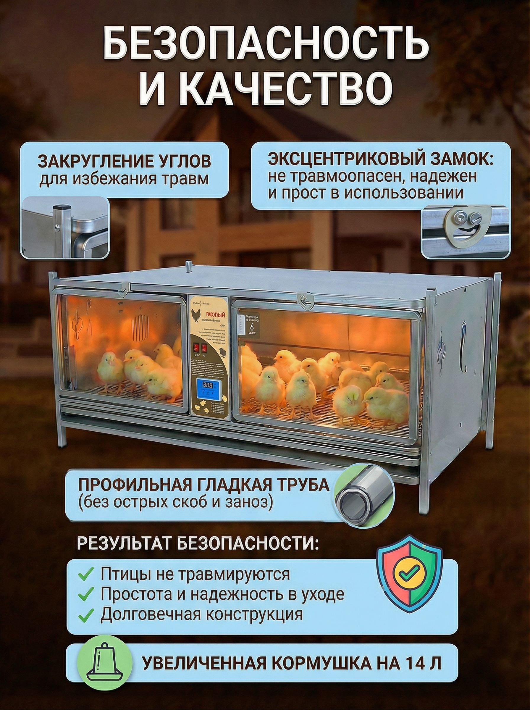 Рамный цифровой брудер 0716 Престиж. Фото 4 Рамный цифровой брудер 0716 Престиж. Фото 4