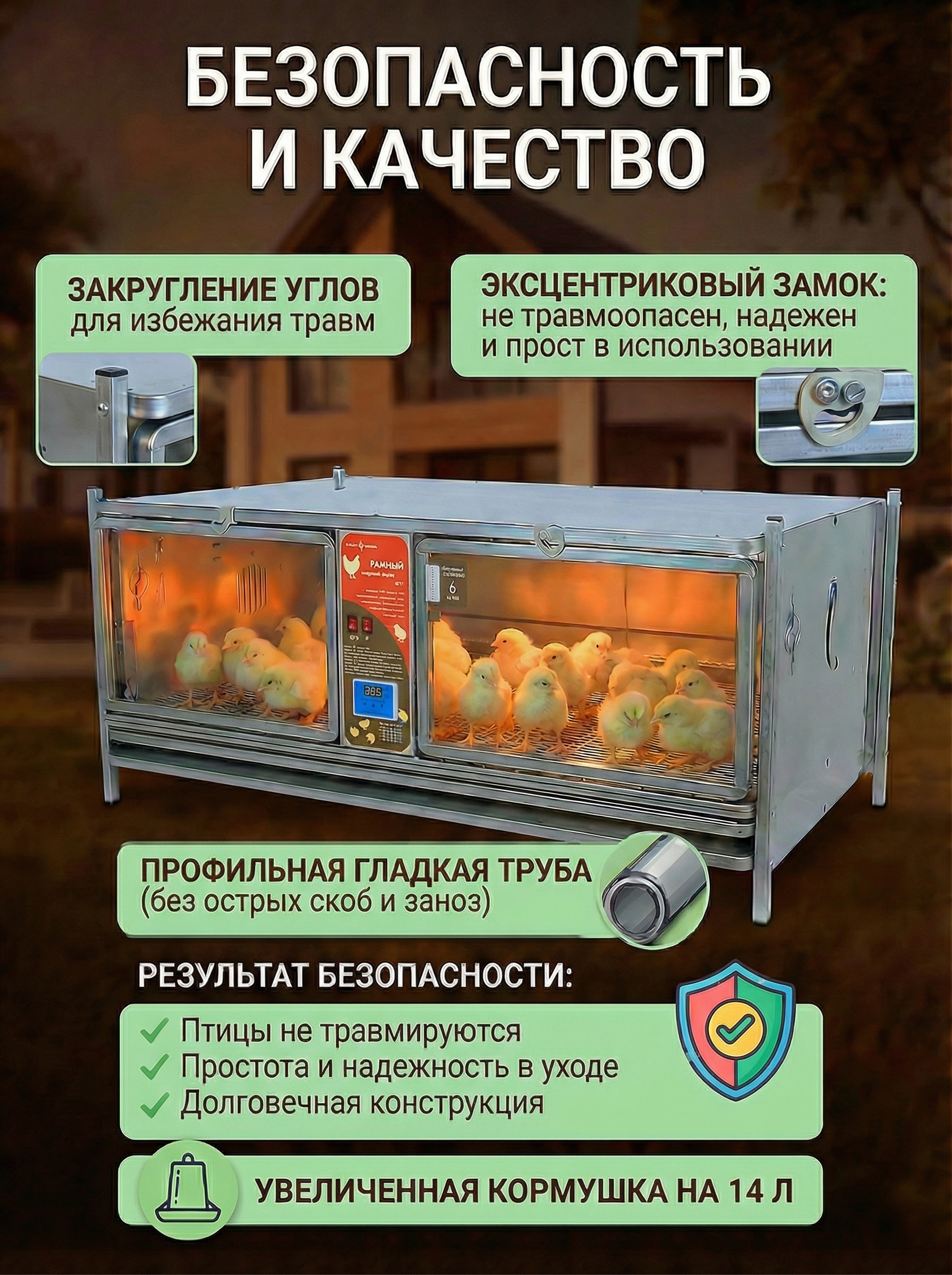 Рамный цифровой брудер 0717 Премиум. Фото 5