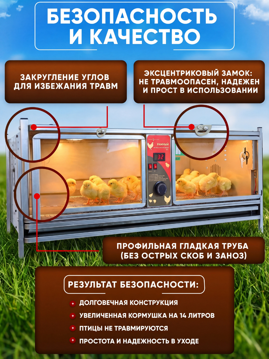 Рамный автоматический брудер 0714 Премиум. Фото 2