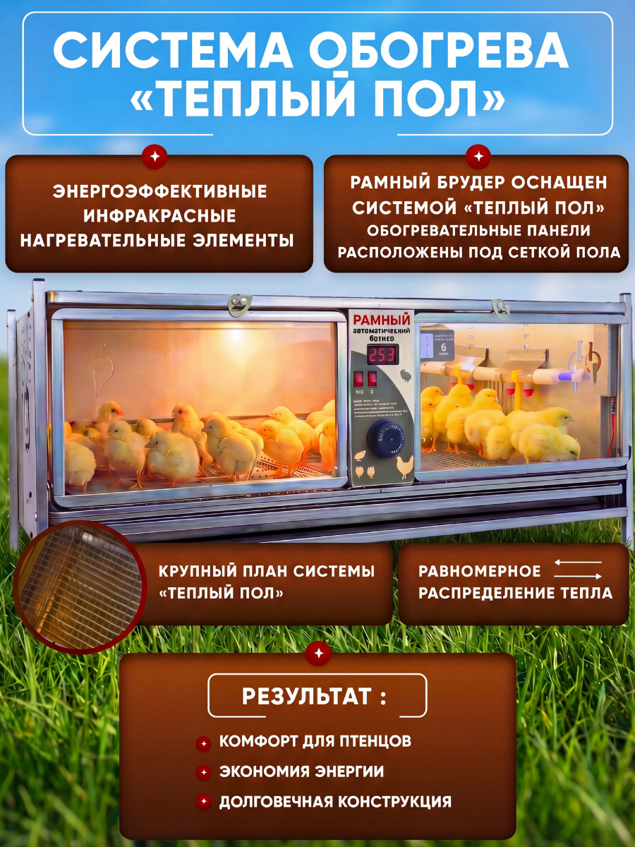 Рамный автоматический брудер 0713 Престиж. Фото 4