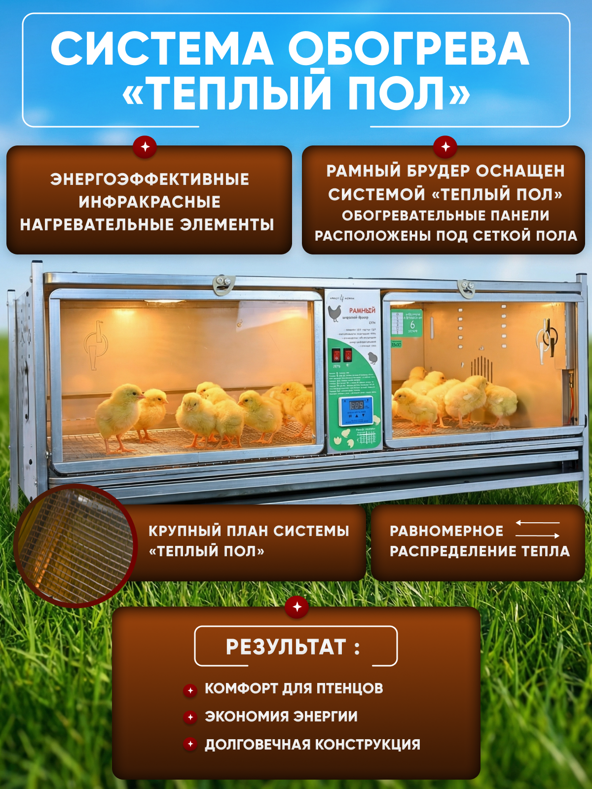 Рамный цифровой брудер 0715 Стандарт. Фото 4