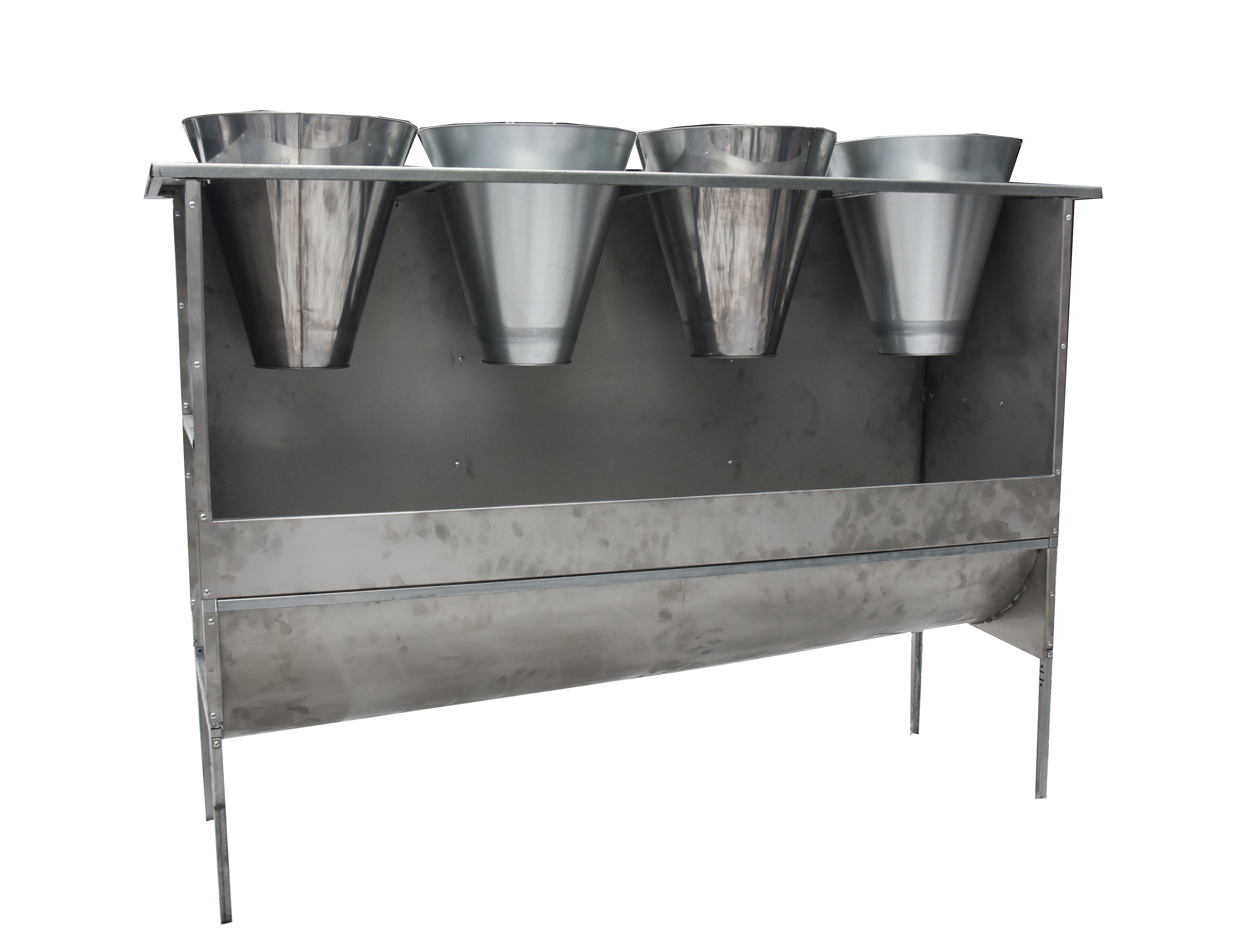 Стойка лоткового сбора для убоя 4-х позиционная. Фото 1