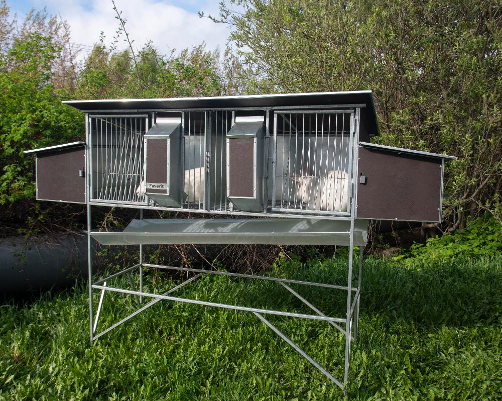 Уличный домик для кроликов "Фаворит" КР1-М-М. Фото 2 Уличный домик для кроликов "Фаворит" КР1-М-М. Фото 2