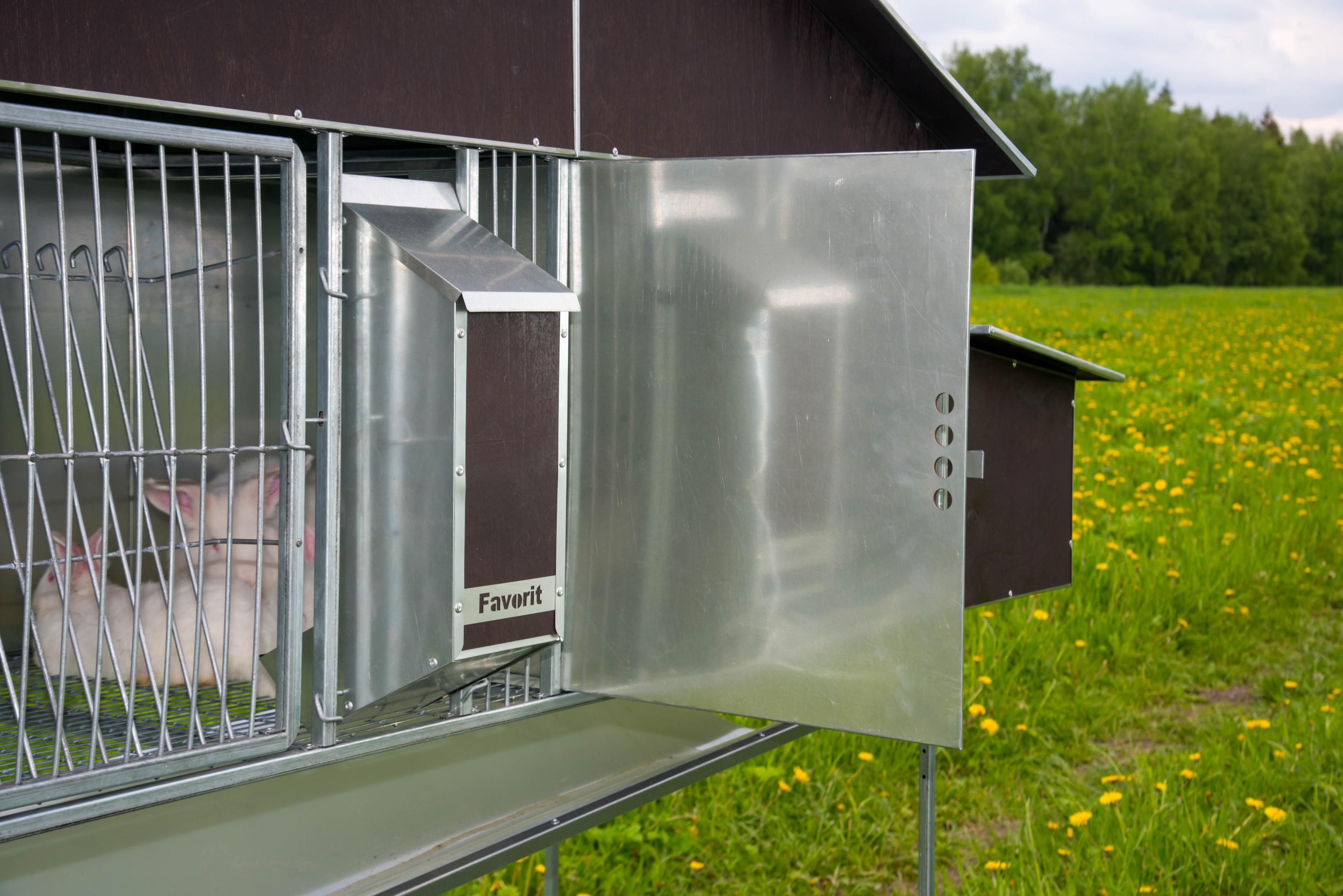 Уличный домик для кроликов "Фаворит" КР2-М-М. Фото 11 Уличный домик для кроликов "Фаворит" КР2-М-М. Фото 11