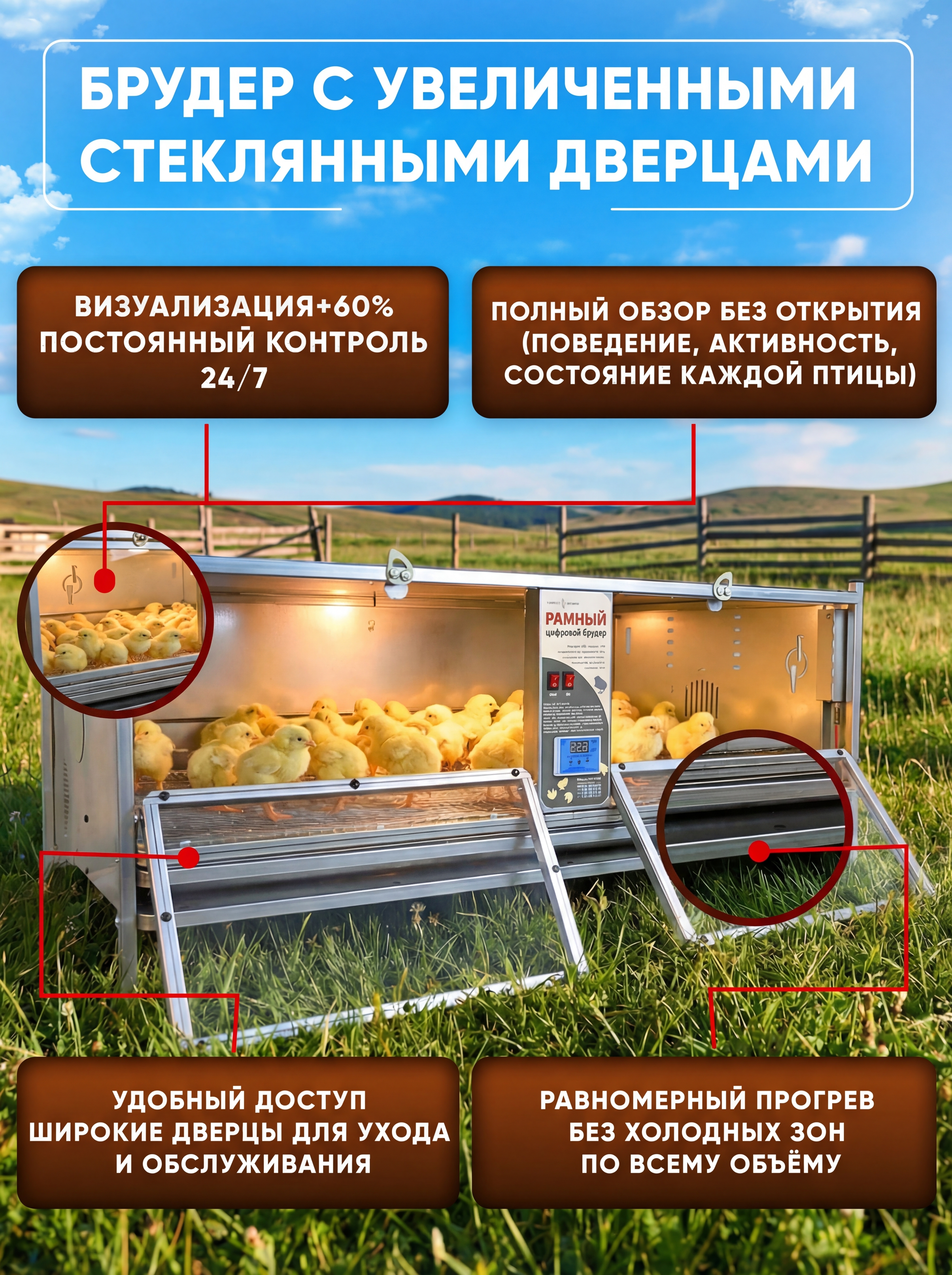 Рамный цифровой брудер 0716 Престиж. Фото 4