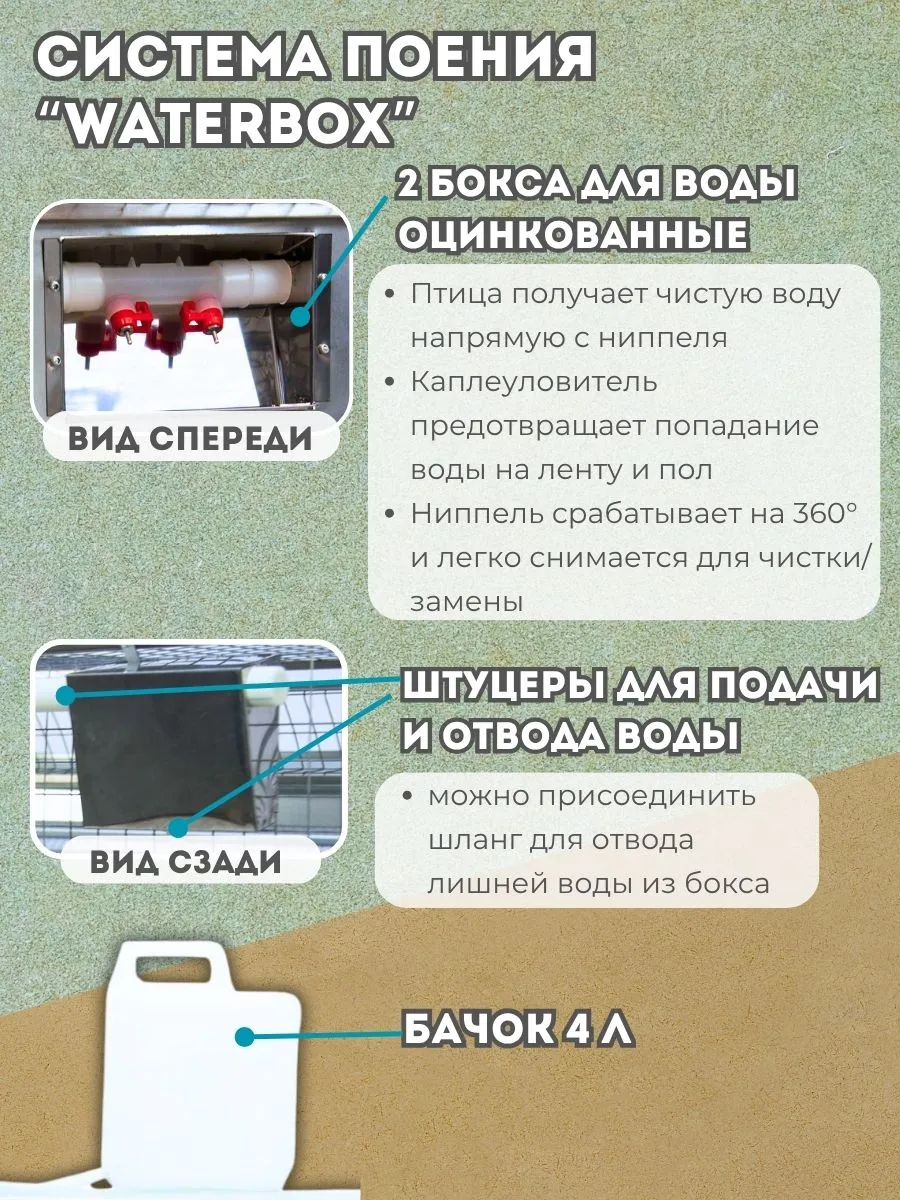 Клетка для перепелов "Люкс-сетка" 2-1 на 110 голов "МультиПро". Фото 3
