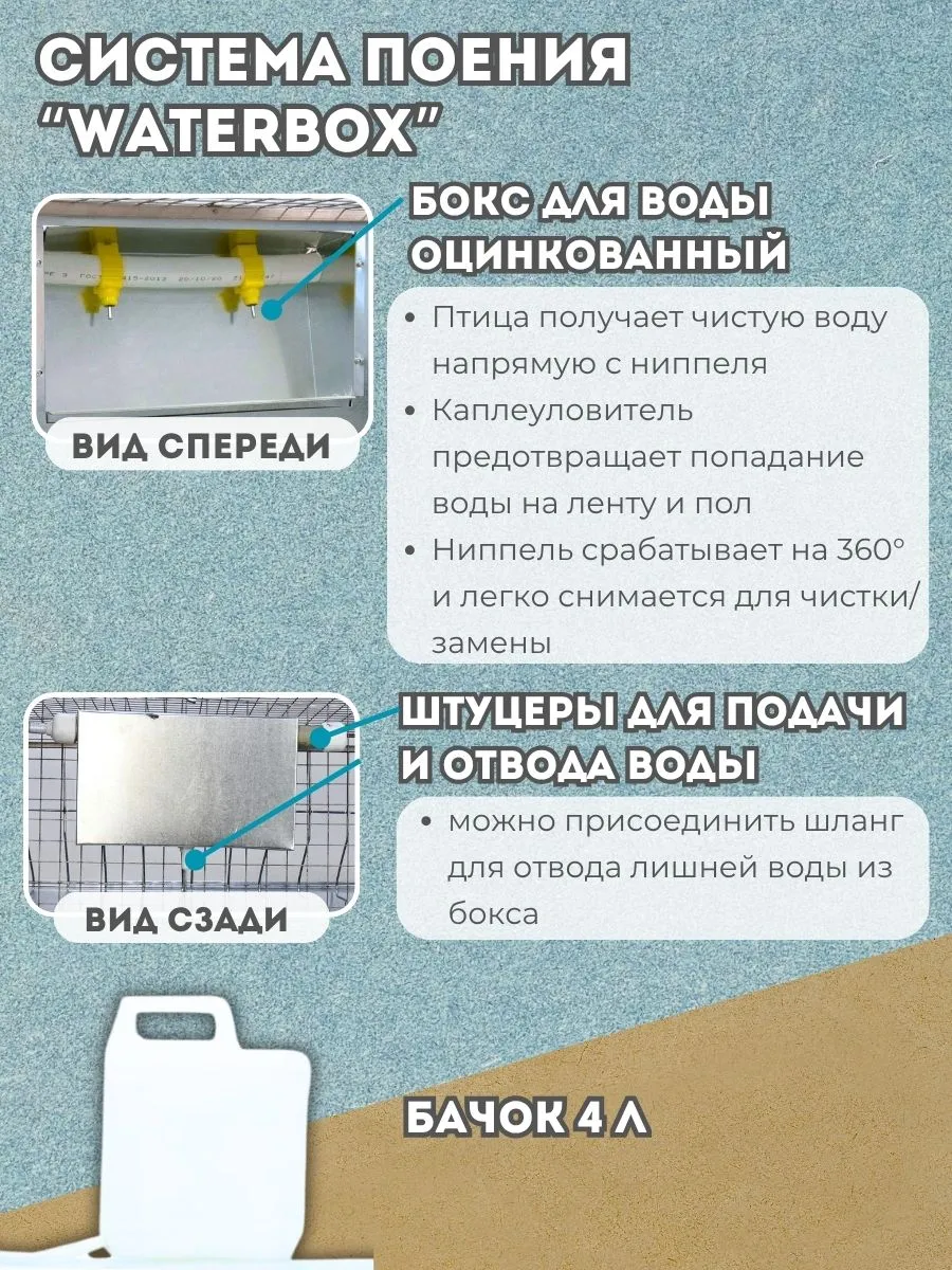 Клетка для кур-несушек "База-сетка" 3-12 "МультиПро". Фото 3 Клетка для кур-несушек "База-сетка" 3-12 "МультиПро". Фото 3