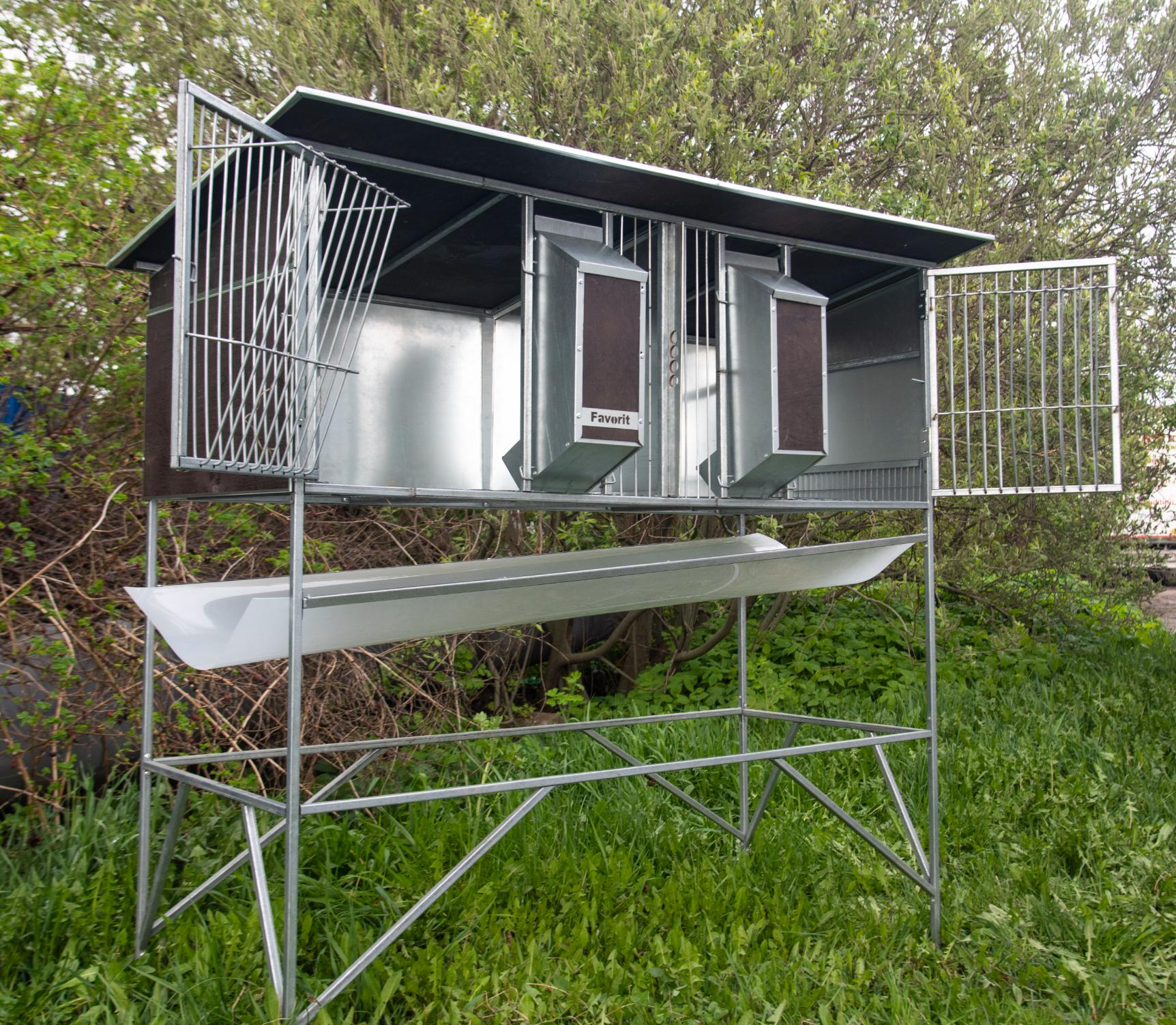 Уличный домик для кроликов "Фаворит" КР1-О-О. Фото 2 Уличный домик для кроликов "Фаворит" КР1-О-О. Фото 2