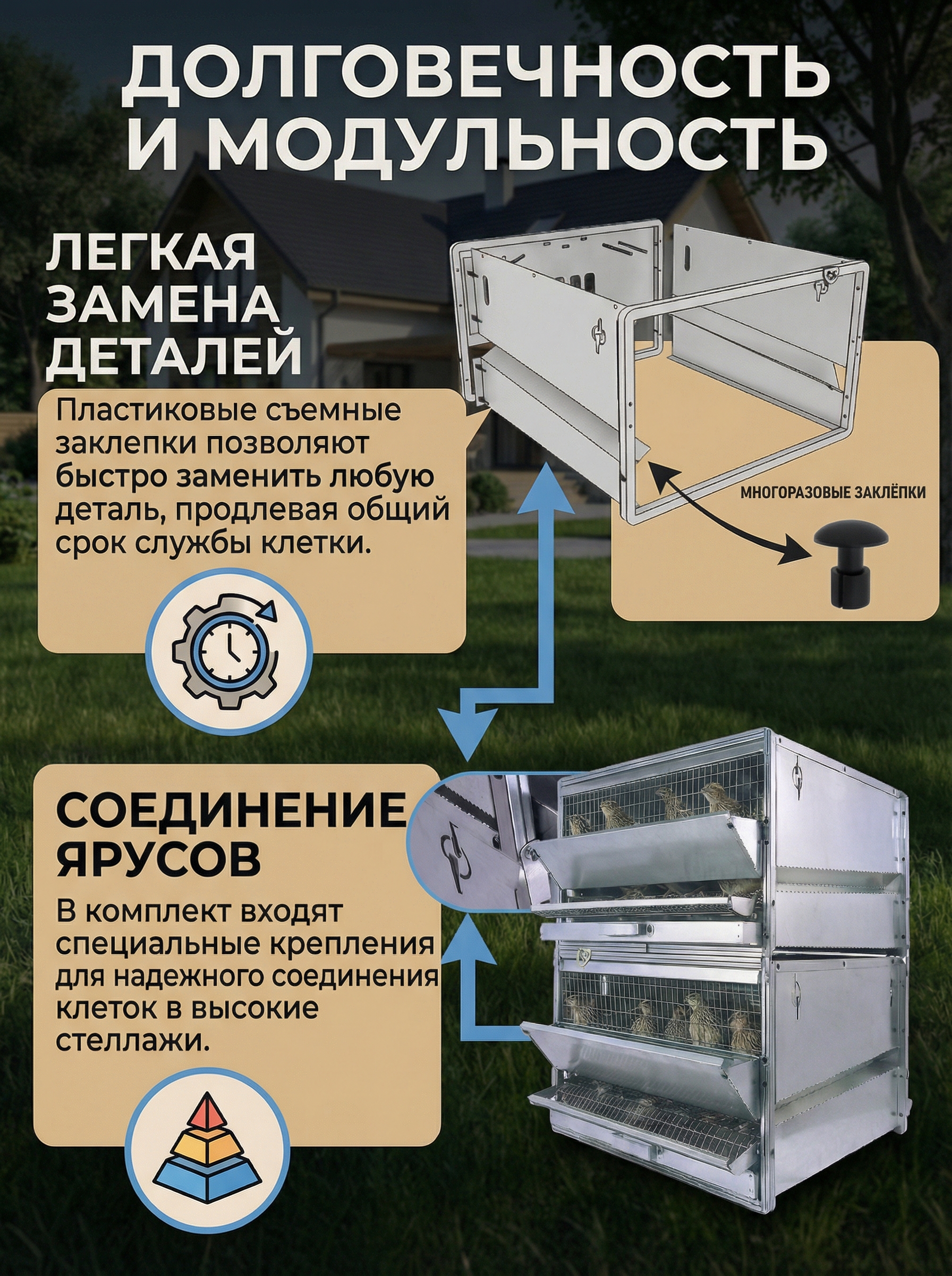 Рамная клетка для перепелов на 120 голов . Фото 7 Рамная клетка для перепелов на 120 голов . Фото 7