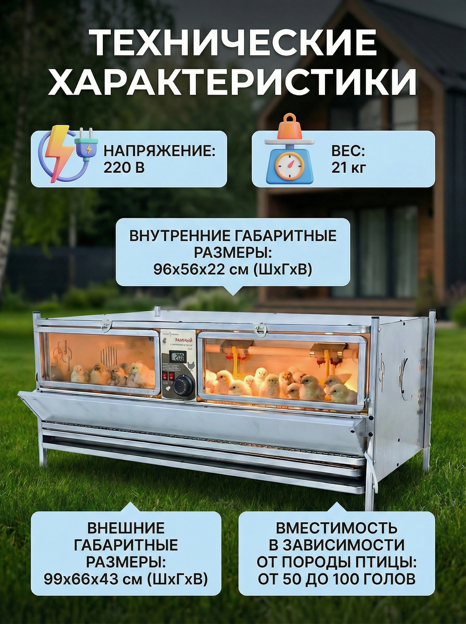 Рамный автоматический брудер 0707 Престиж. Фото 10