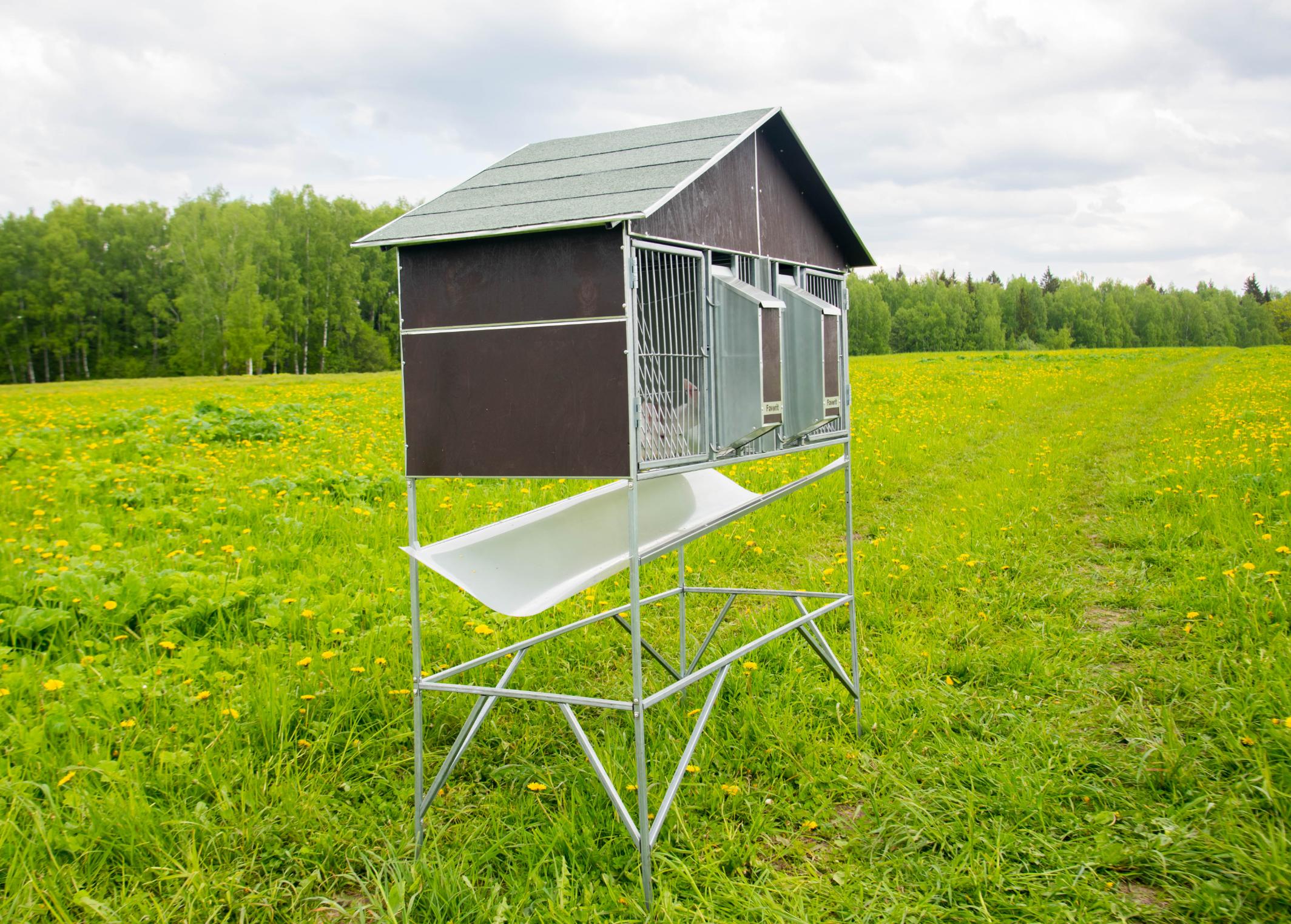 Уличный домик для кроликов "Фаворит" КР2-О-О. Фото 5 Уличный домик для кроликов "Фаворит" КР2-О-О. Фото 5