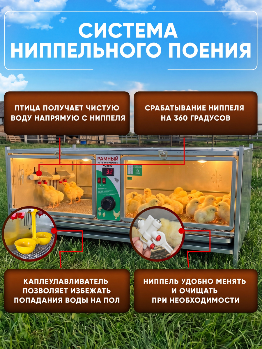 Рамный автоматический брудер 0712 Стандарт. Фото 6