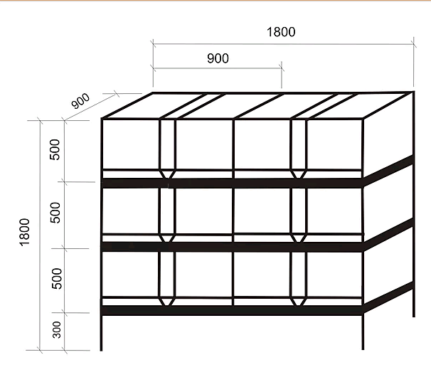 Клетка для кроликов 4-3. Фото 1 Клетка для кроликов 4-3. Фото 1