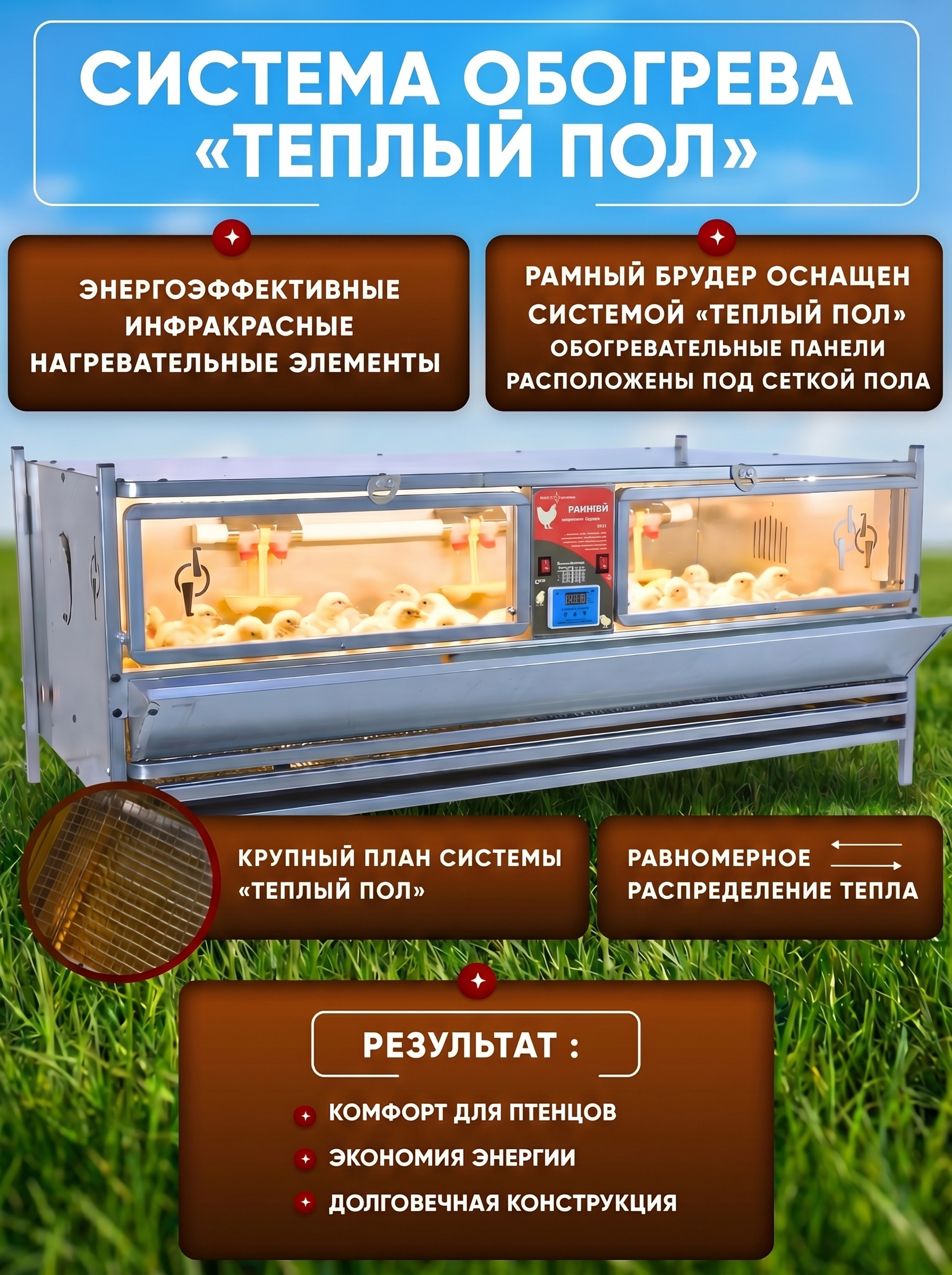 Рамный цифровой брудер 0711 Премиум. Фото 5 Рамный цифровой брудер 0711 Премиум. Фото 5
