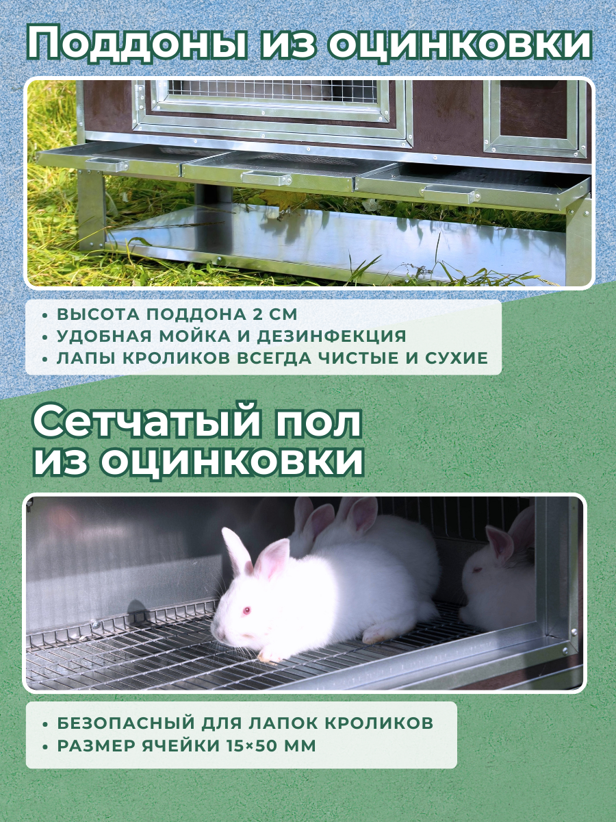 Утепленный отапливаемый крольчатник "Бестселлер" О-12. Фото 5 Утепленный отапливаемый крольчатник "Бестселлер" О-12. Фото 5