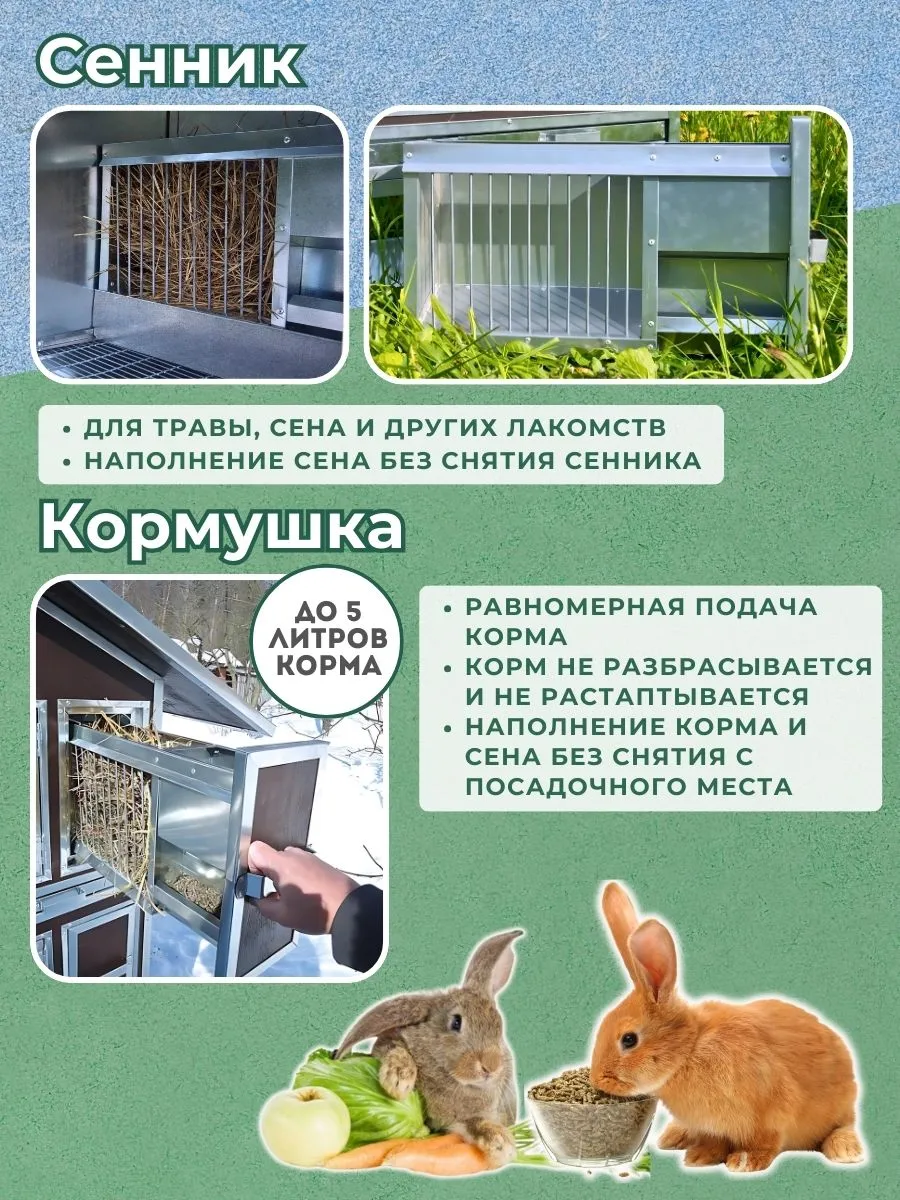 Утепленный отапливаемый крольчатник "Бестселлер" М-22. Фото 5