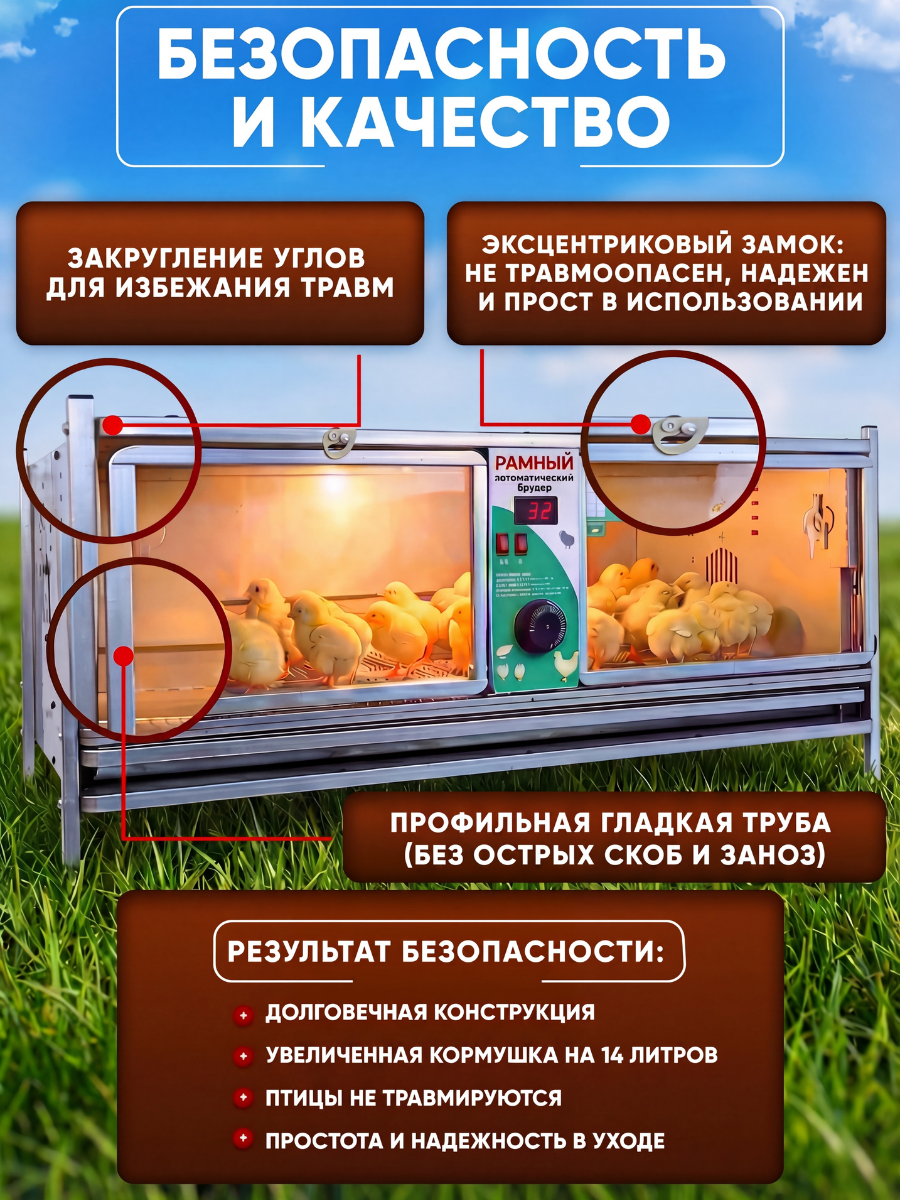 Рамный автоматический брудер 0712 Стандарт. Фото 3