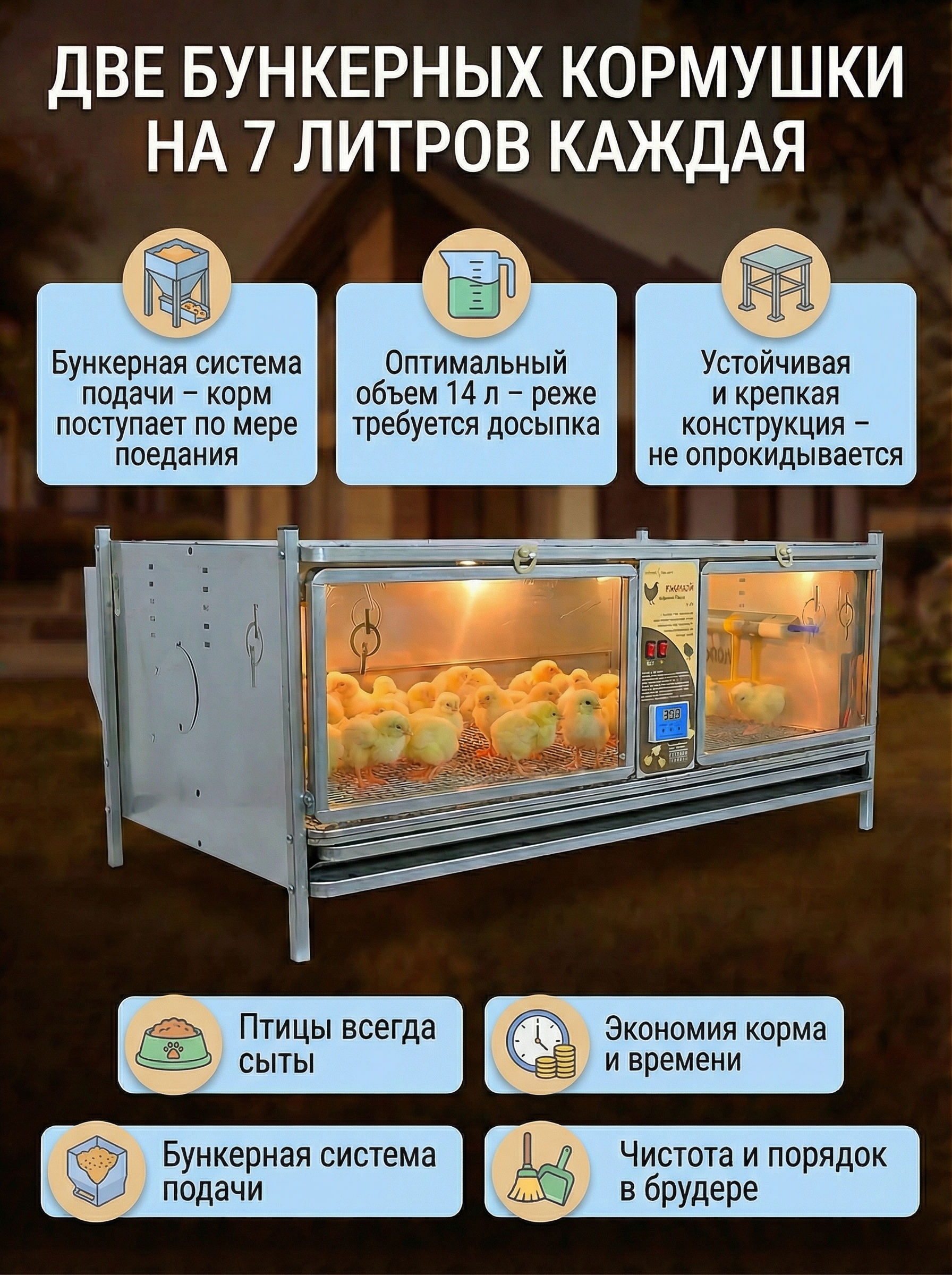 Рамный цифровой брудер 0716 Престиж. Фото 6 Рамный цифровой брудер 0716 Престиж. Фото 6