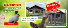 ВЕСНА БЛИЖЕ, ЦЕНЫ НИЖЕ! Скидки -5% на курятники и крольчатники!