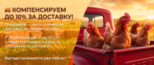 АКЦИЯ! КОМПЕНСИРУЕМ ДО 10% ЗА ДОСТАВКУ!
